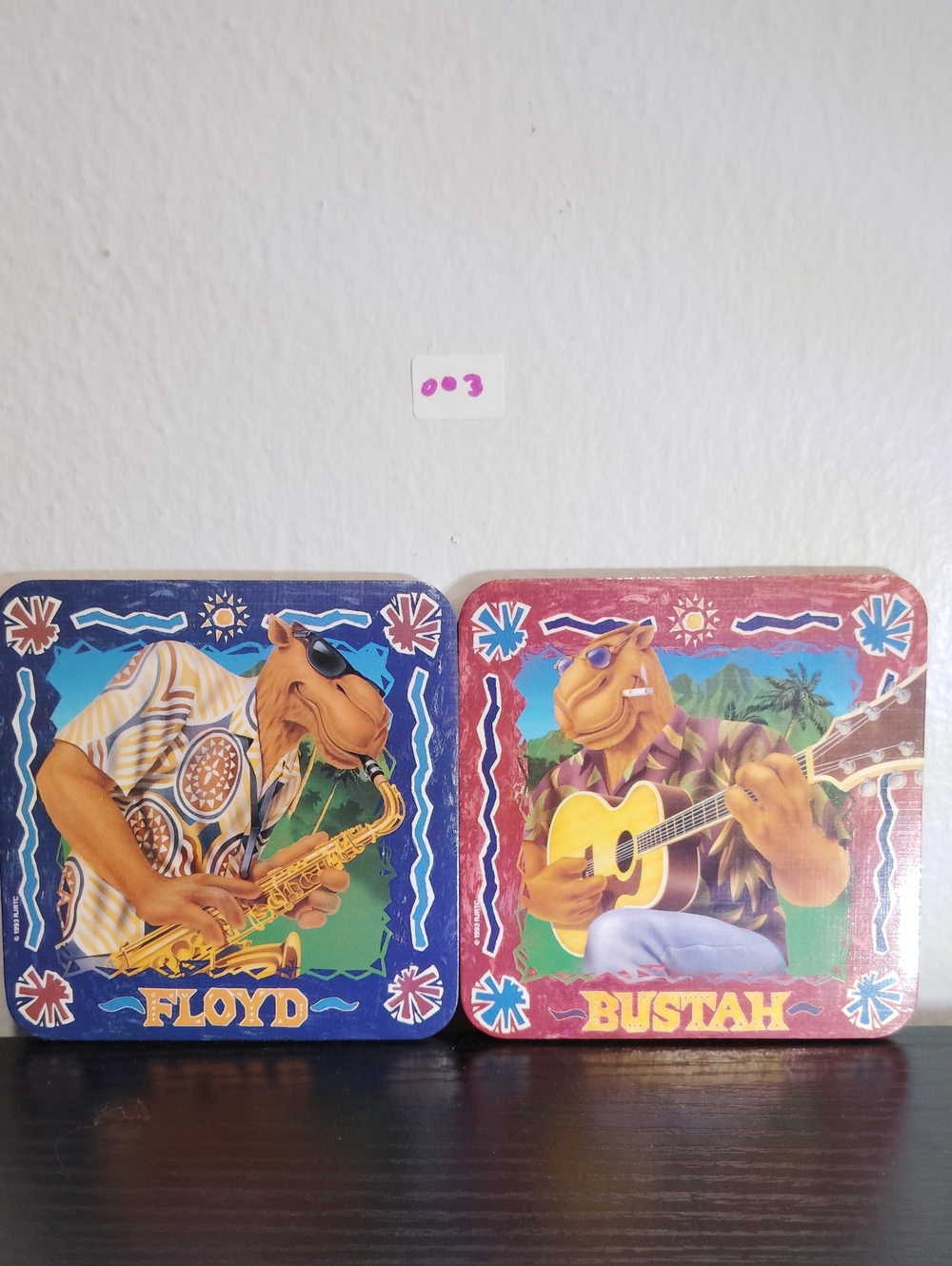 Vintage Floyd & Bustah Camel Drink Coasters